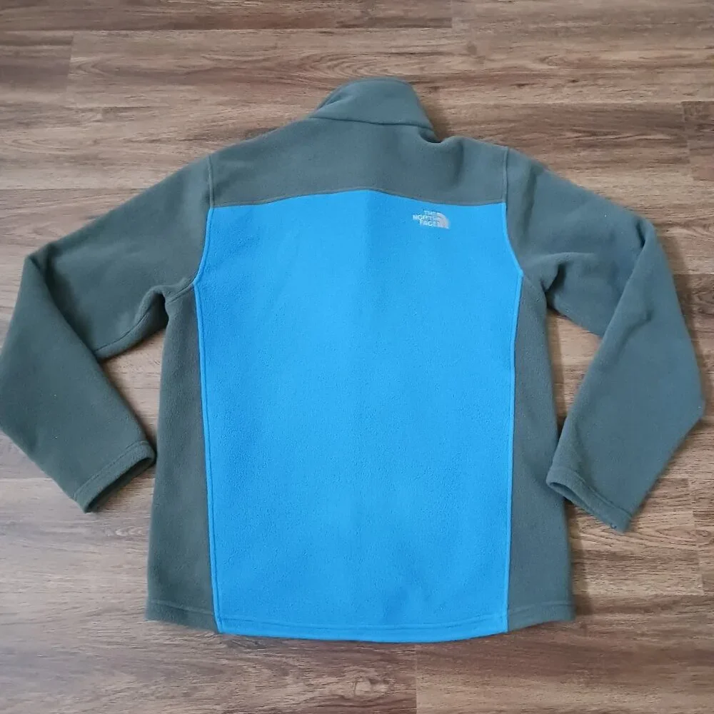 The North Face Jacket Mens M Blue Gray Fleece Full Zip Gorpcore Hiking Outdoors‎